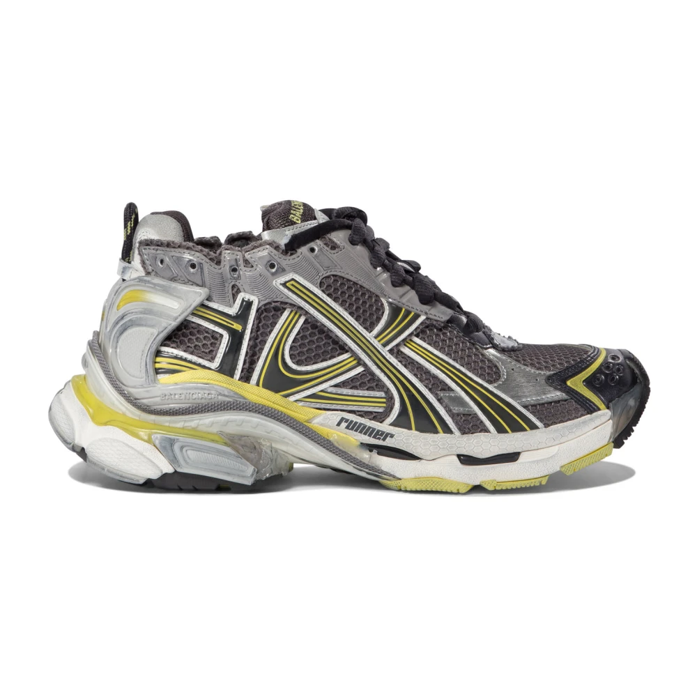Balenciaga Grijze Runner Sneakers voor Mannen Heren Schoenen Grijs