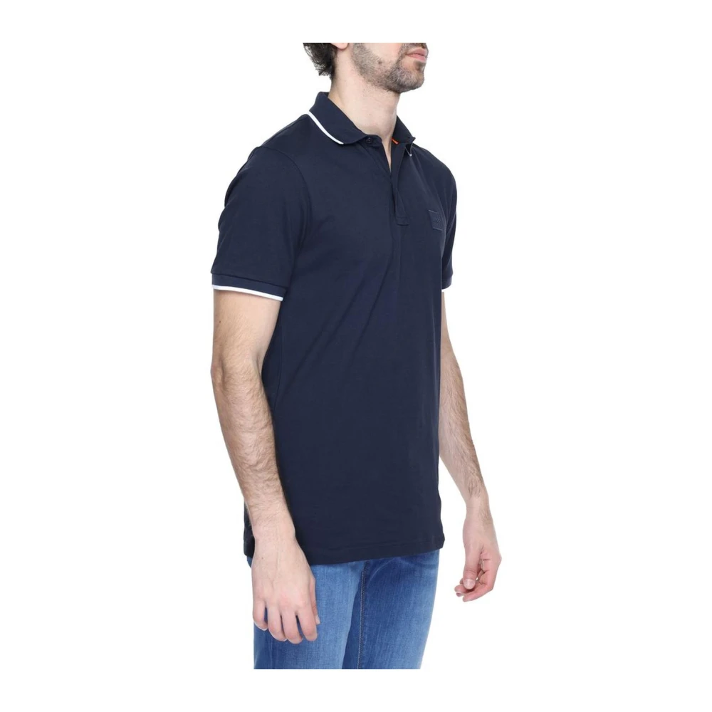 Hugo Boss Katoenen poloshirt met korte mouwen collectie Blue Heren