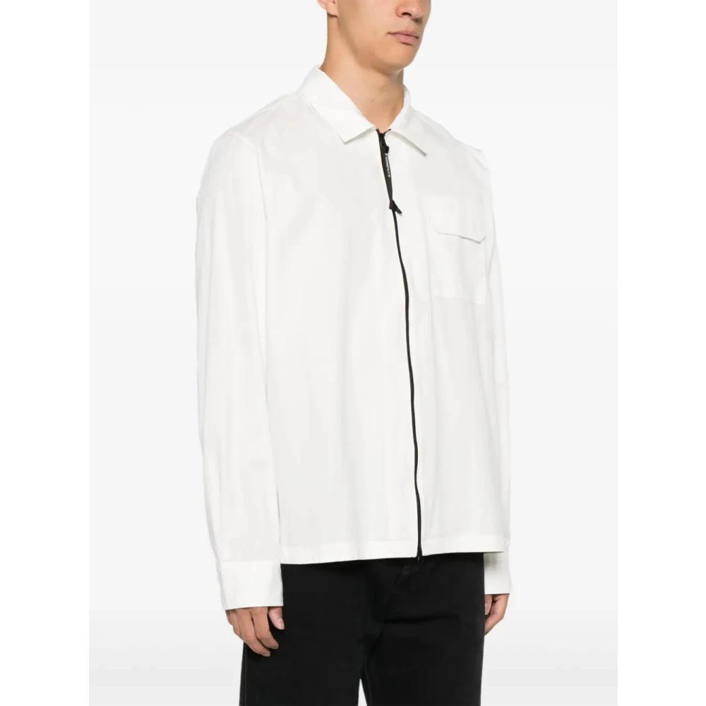 C.P. Company Witte Gauze Overshirt White Heren