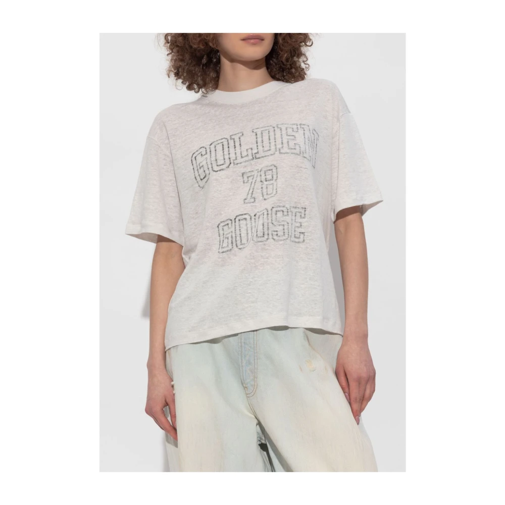 Golden Goose Zwart T-shirt Black Dames