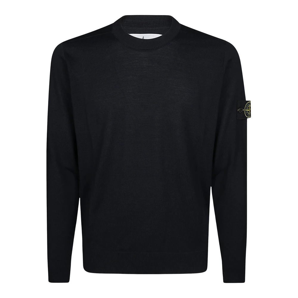 Stone Island Merinowollen trui Blue Heren