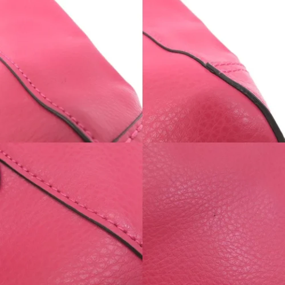 Coach Pre-owned Leather handbags Pink Dames