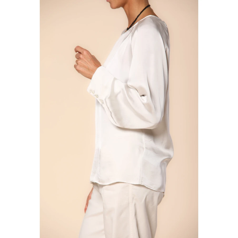 Mason's Elegante Viscose Winter Shirt Carla White Dames