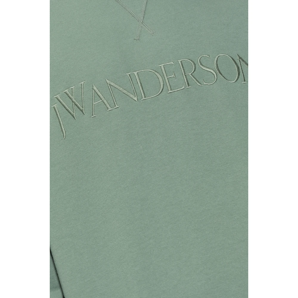 JW Anderson Sweatshirt met logo Green Heren