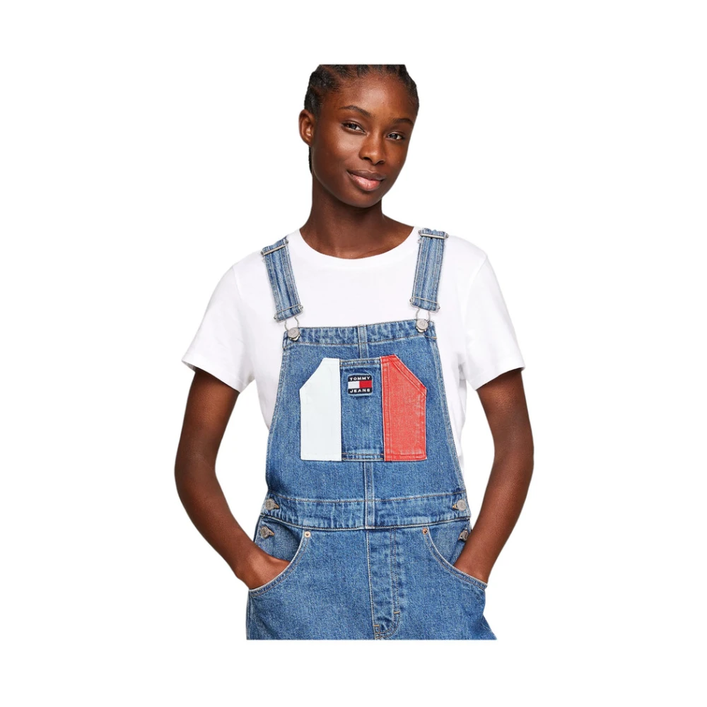 Tommy Jeans Midi Jurk Blue Dames