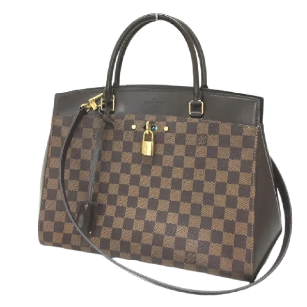 Louis Vuitton Vintage Pre-owned Cotton louis-vuitton-bags Brown Dames