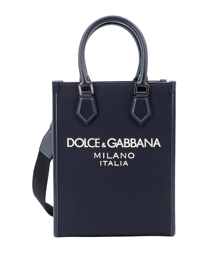 blue-nylon-shoulder-bag-with-snap-button-closure