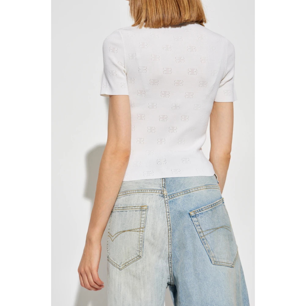 Balenciaga Wollen top Beige Dames