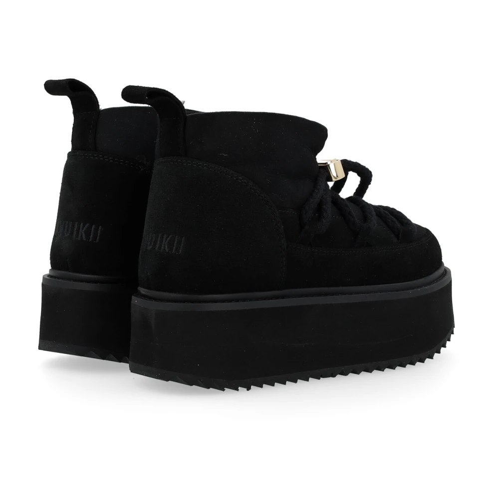 Inuikii Klassieke Lage Platform Zwarte Schoenen Black Dames