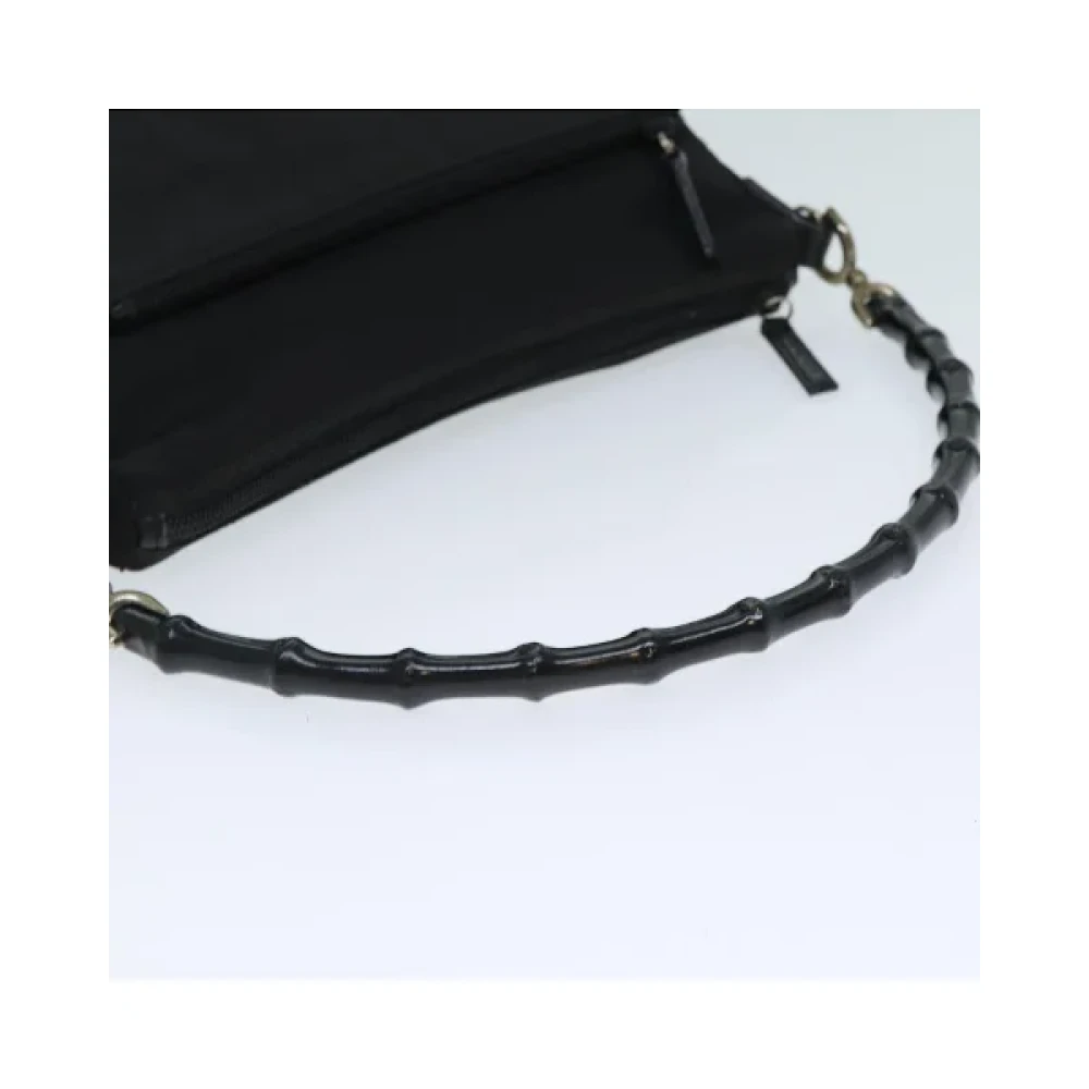 Gucci Vintage Pre-owned Nylon handbags Black Dames