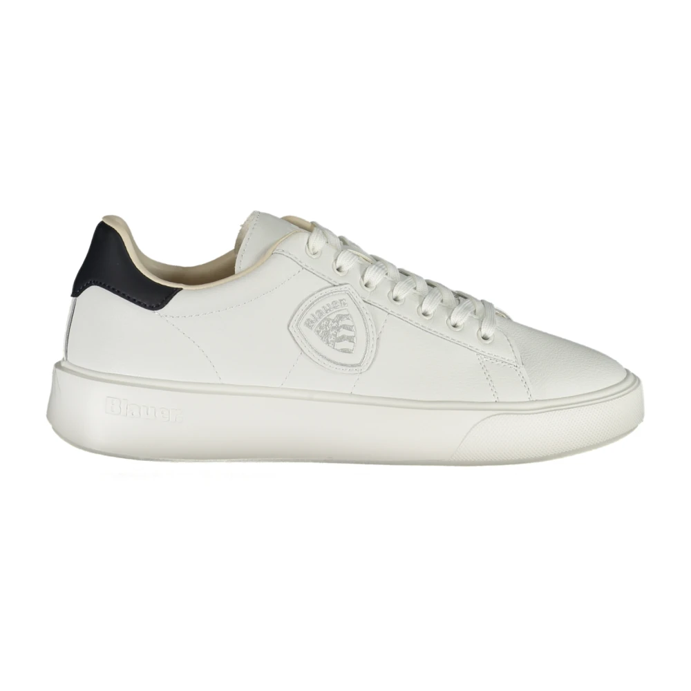 Blauer Men's White Sneakers, 9 Uk, Buck01 Sneaker