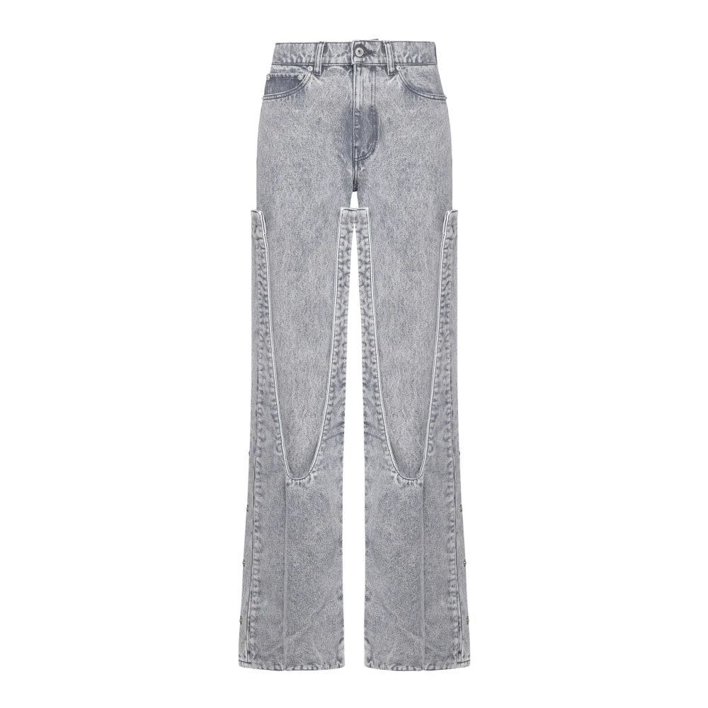 Y Project Snap Off Chap Jeans Gray Dames