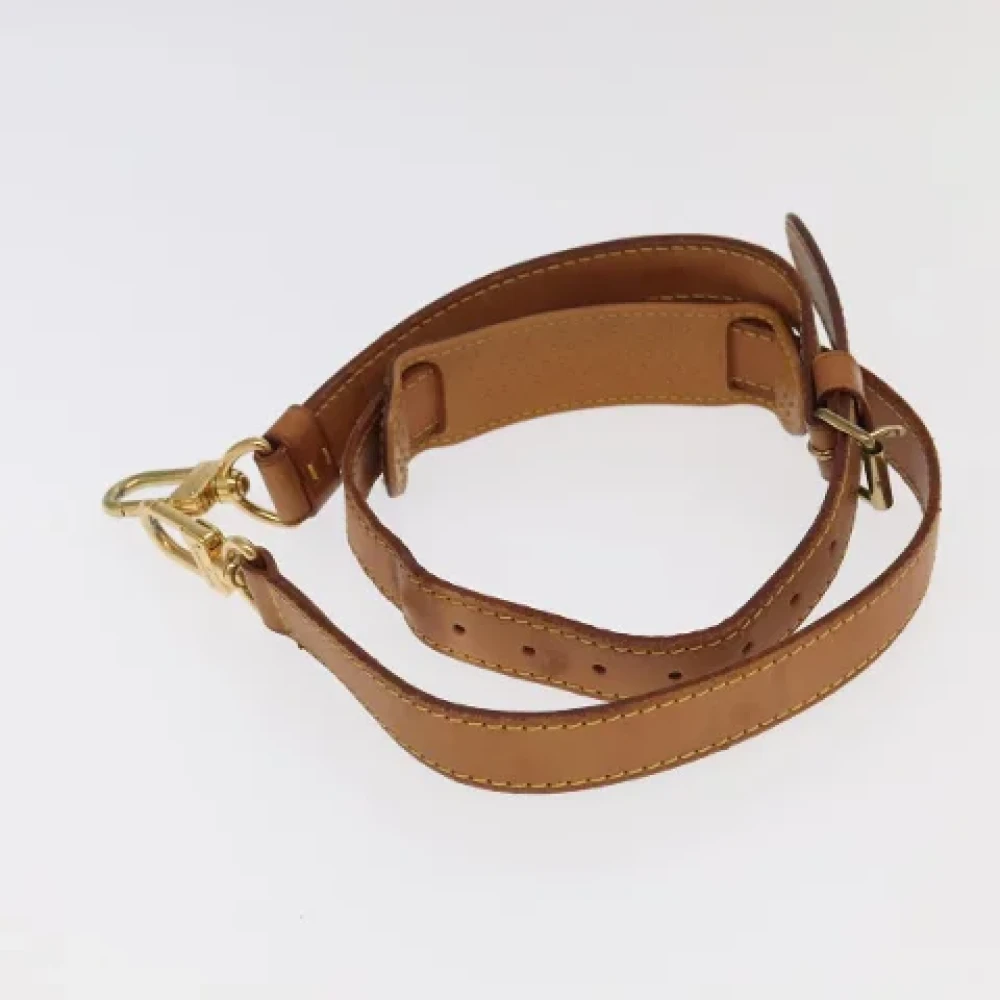Louis Vuitton Vintage Pre-owned Leather home-office Beige Dames