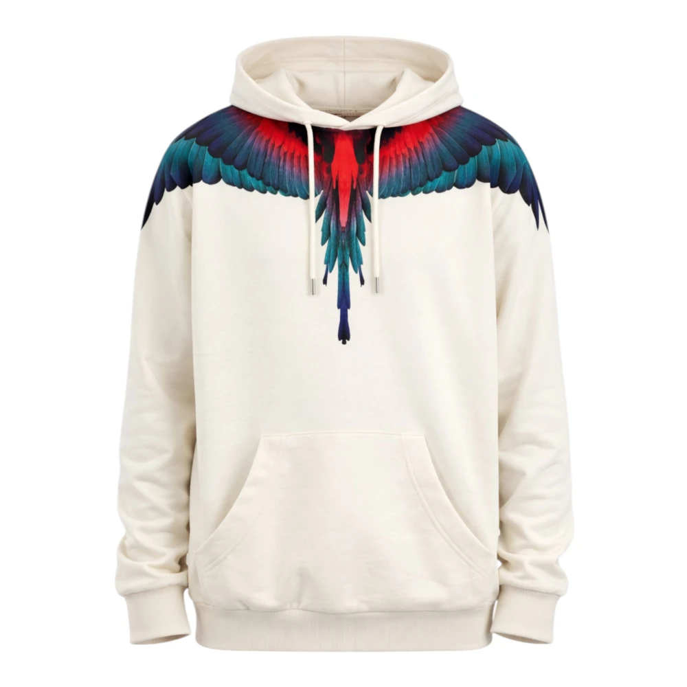 Marcelo Burlon Men's White S6cmmahs030 Hoodie - Hoodies - L - Sweatshirts & Hoodies