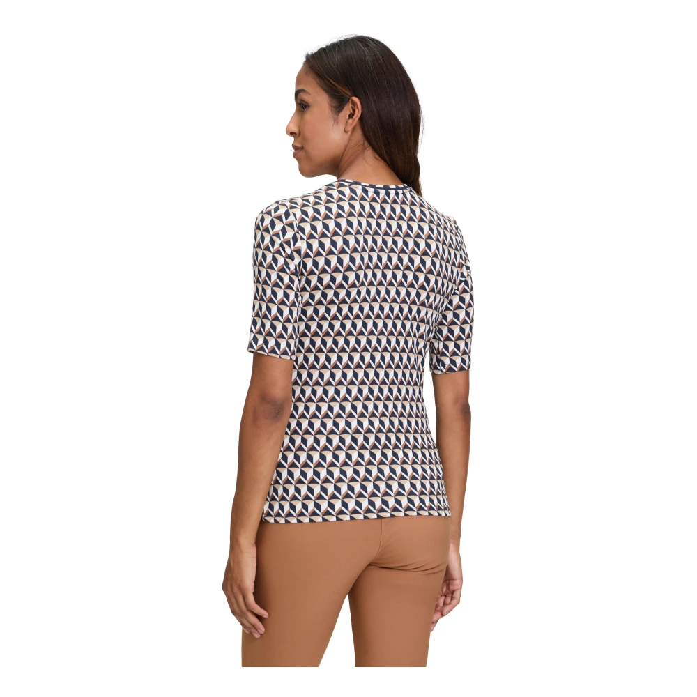 Betty Barclay Geribbeld Basic Shirt Multicolor Dames