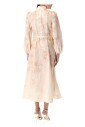 robe-midi-florale-avec-col-montant