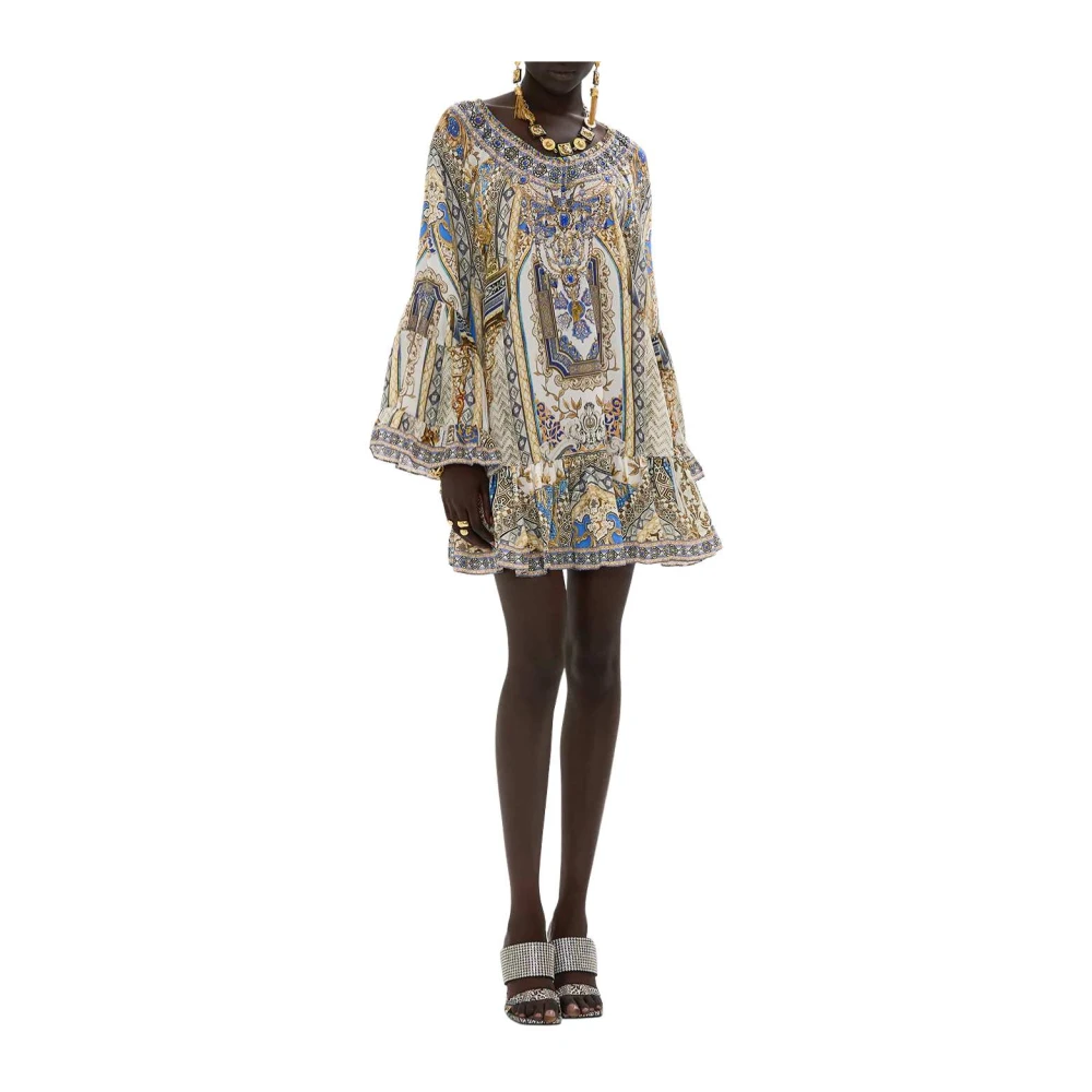 Camilla Ruche A-lijn Jurk Mozaïekstijl Multicolor Dames
