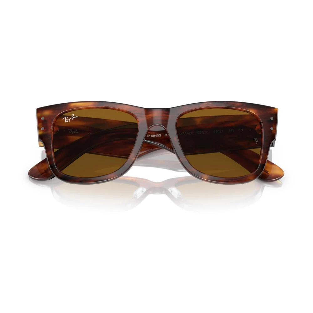Ray-Ban Brown Sunglasses, Male, 51 Mm, Mega Wayfarer Sunglasses