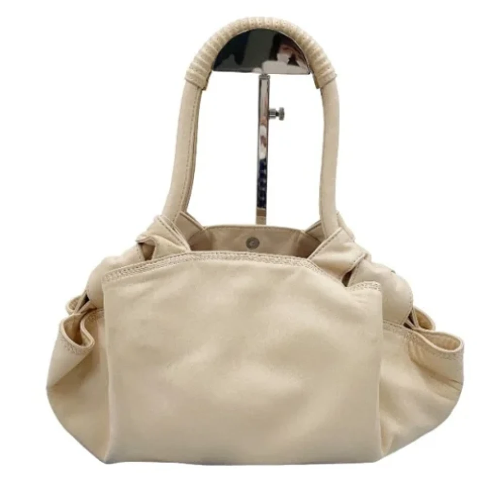 Loewe Pre-owned Fabric handbags Beige Dames
