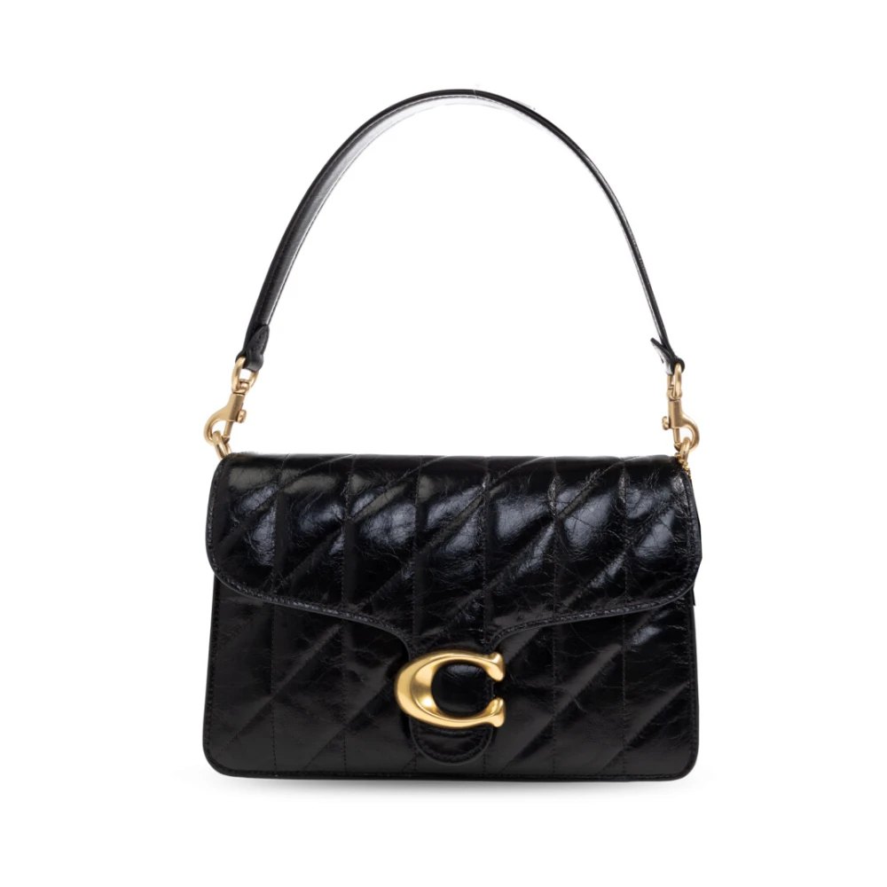 Coach Women's Black Chain Tabby Shoulder Bag With Quilting