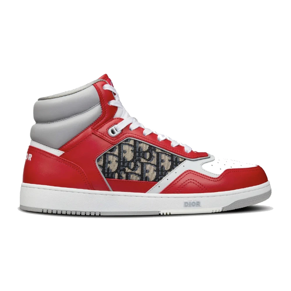 Dior Men's Oblique High-Top Sneakers