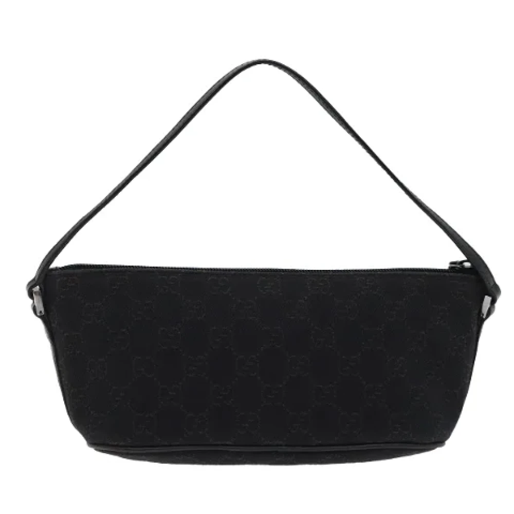 Gucci Vintage Pre-owned Canvas pouches Black Dames