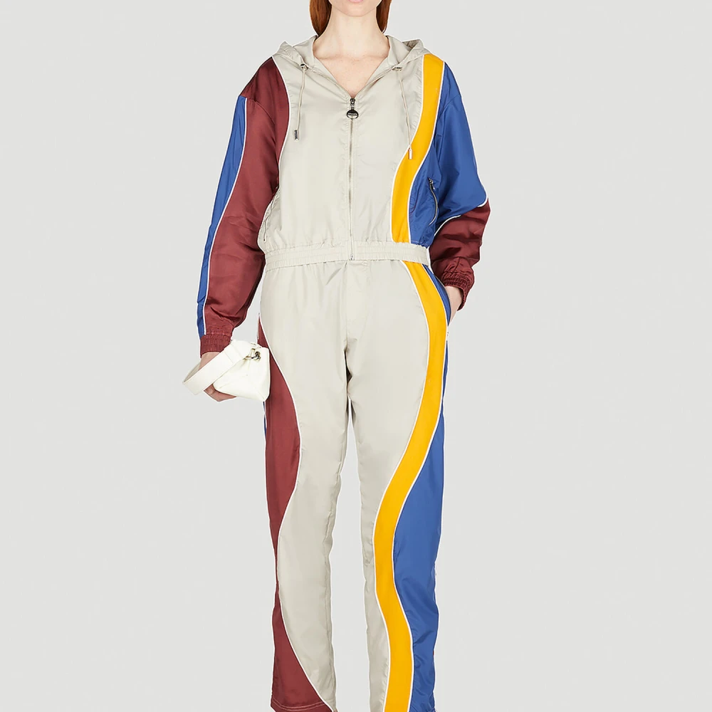 Ahluwalia Idi Hooded Track Jacket Beige Dames