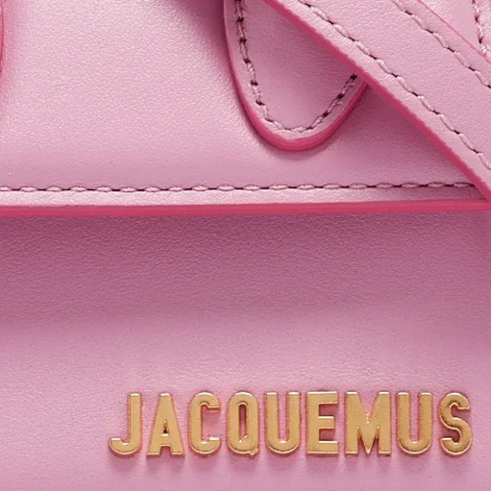 Jacquemus Pre-owned Leather handbags Pink Dames