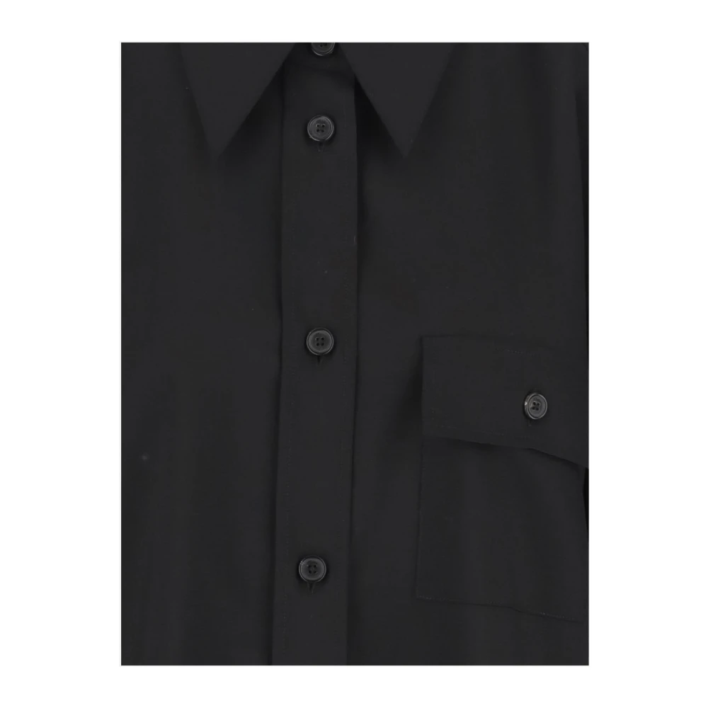 Khaite Zwarte Yatty Top Shirt Black Dames