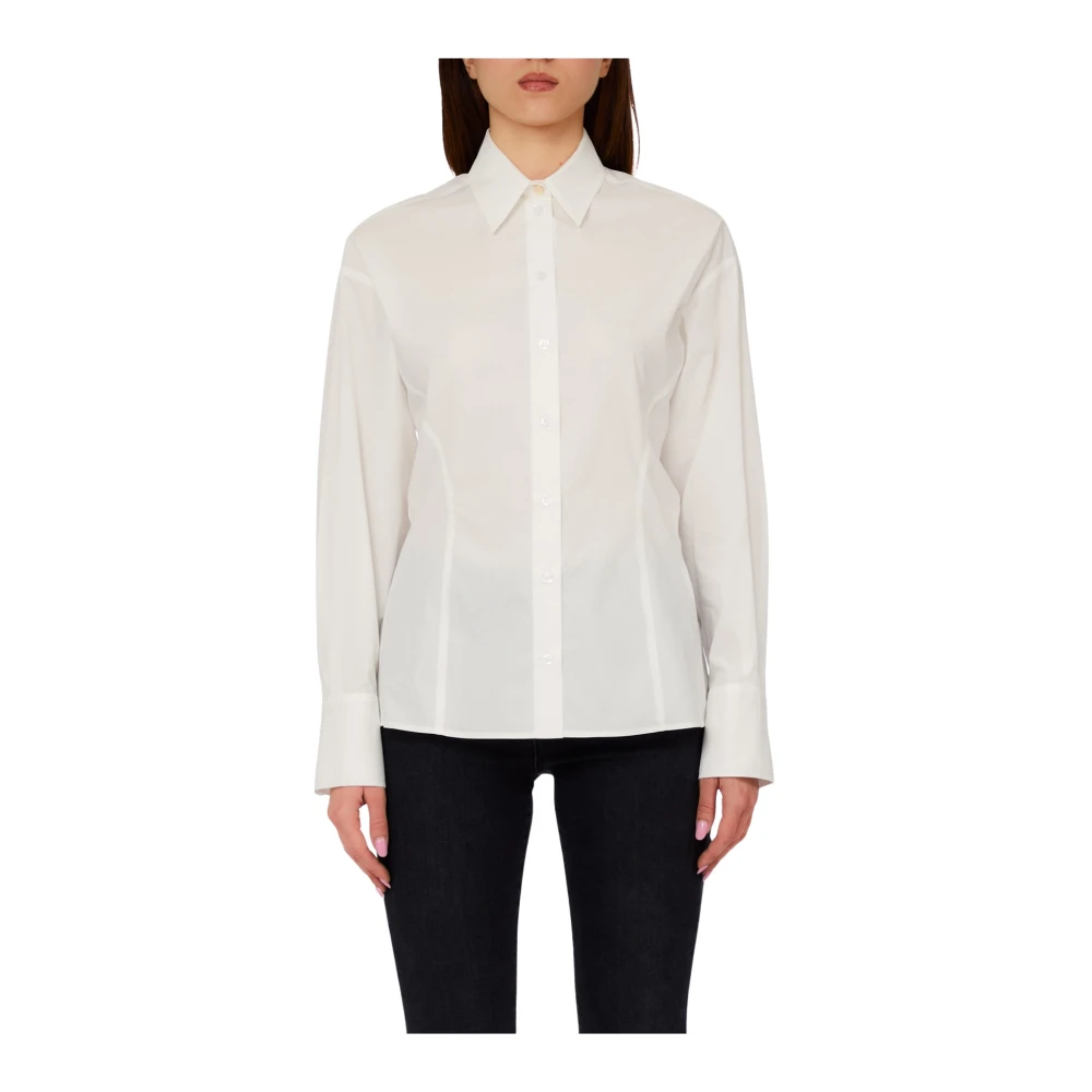 Liu Jo Femme Blanc Blouses Et Chemises, Taille: 42 Fr Camicia Fiocco