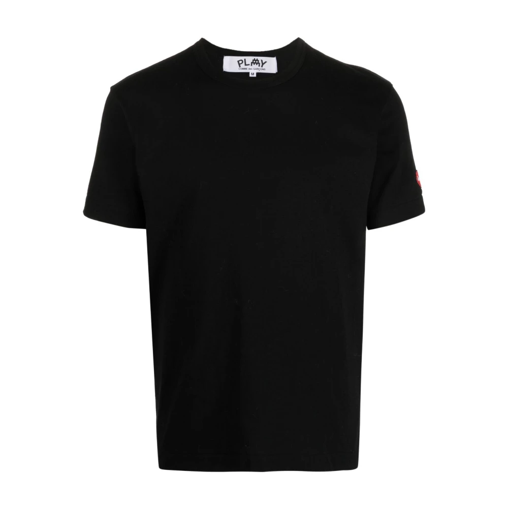 Comme des Garçons Play Zwarte Pixel Logo T-shirt Black Heren