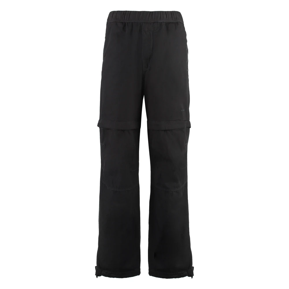 Givenchy Katoenen broek met verstelbare enkels Black Heren
