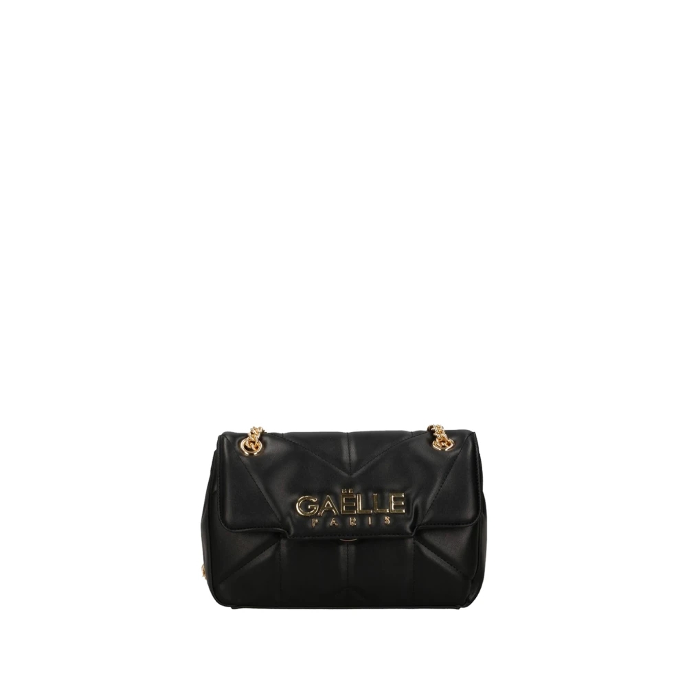 Gaëlle Paris Zwarte Schoudertas Elegant Veelzijdig Minimalistisch Black Dames