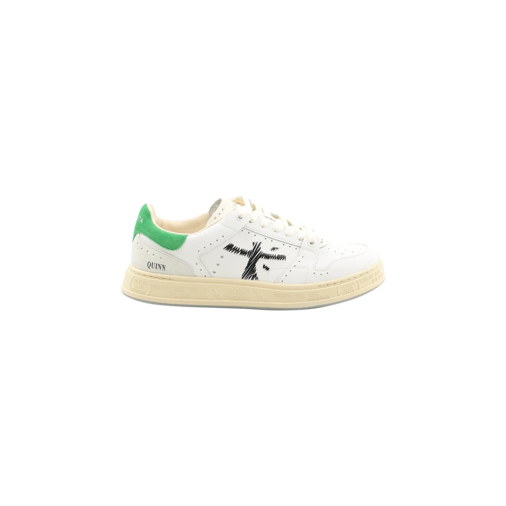 Premiata Ergonomische Sneakers met Vetersluiting Heren Schoenen Wit