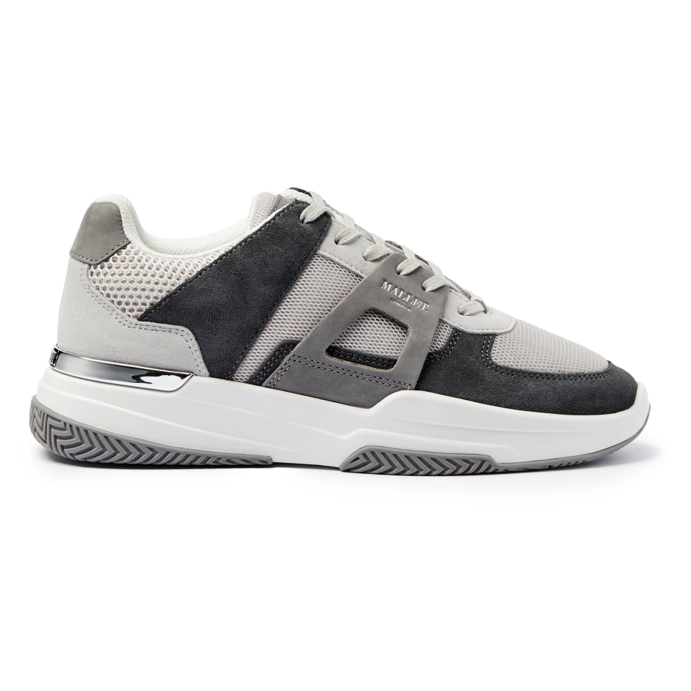 Mallet London Lyxig Ljusgrå Mesh Sneaker Gray, Herr