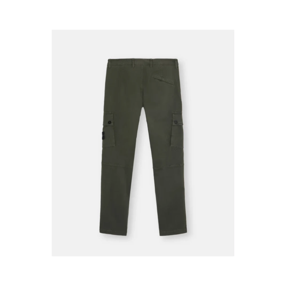 Stone Island Groene Slim Fit Cargo Broek Green Heren
