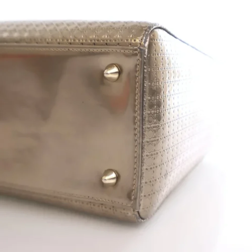 Dior Vintage Pre-owned Fabric handbags Yellow Dames
