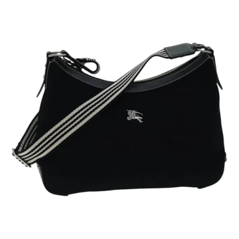 Burberry Vintage Pre-owned Canvas shoulder-bags Black Dames