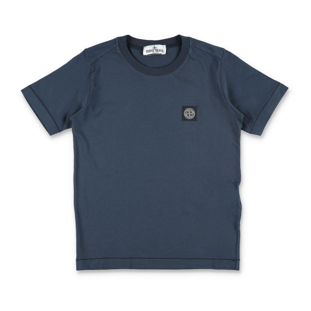 Stone Island Blue Kids Short Sleeve T-Shirts, Male, 12 Y, Ss Tee