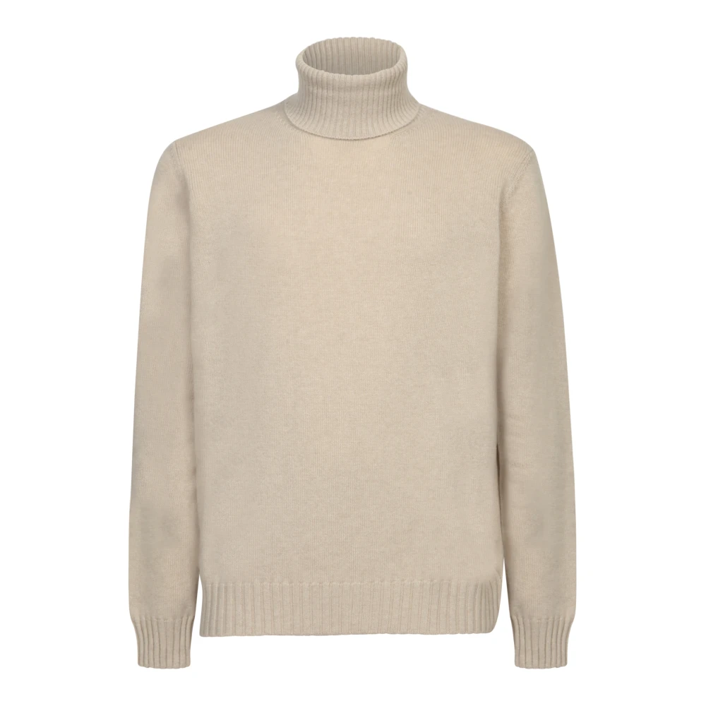Dell'oglio Witte Gebreide Kleding voor Moderne Man Beige Heren
