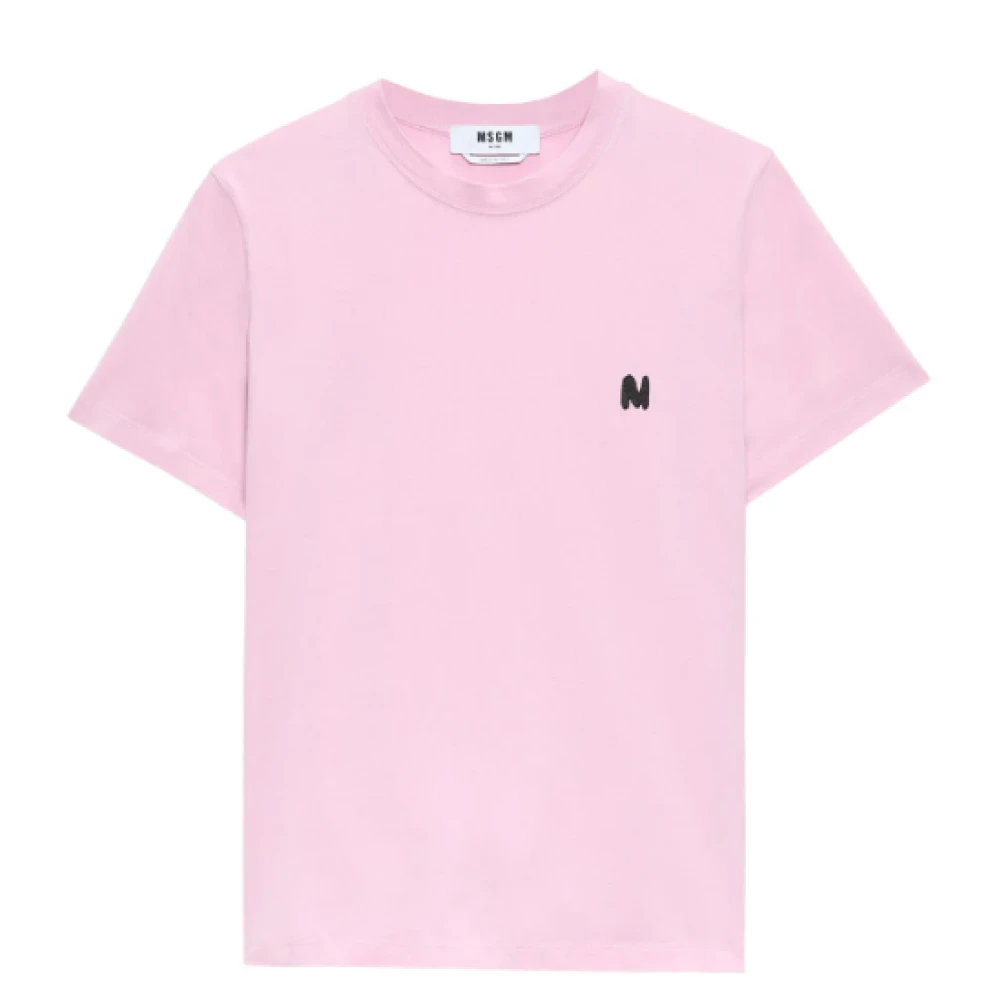 Msgm - Tops > T-Shirts - Pink - Msgm - Modalova