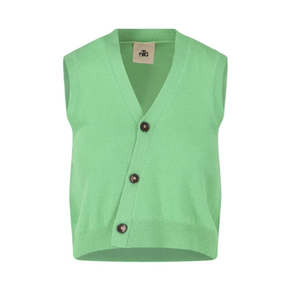 The Garment Sleeveless Knitwear Green, Herr