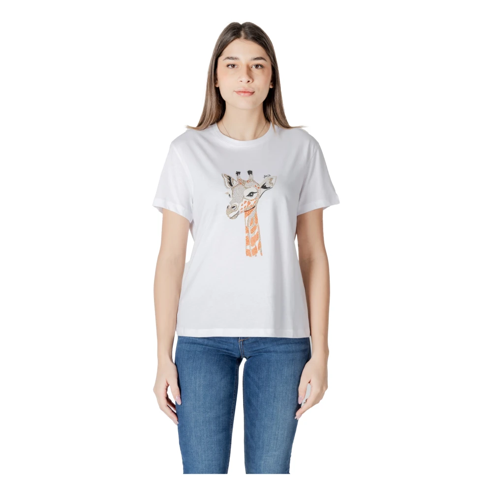 Liu Jo Elegante T-shirt met korte mouwen voor vrouwen White Dames