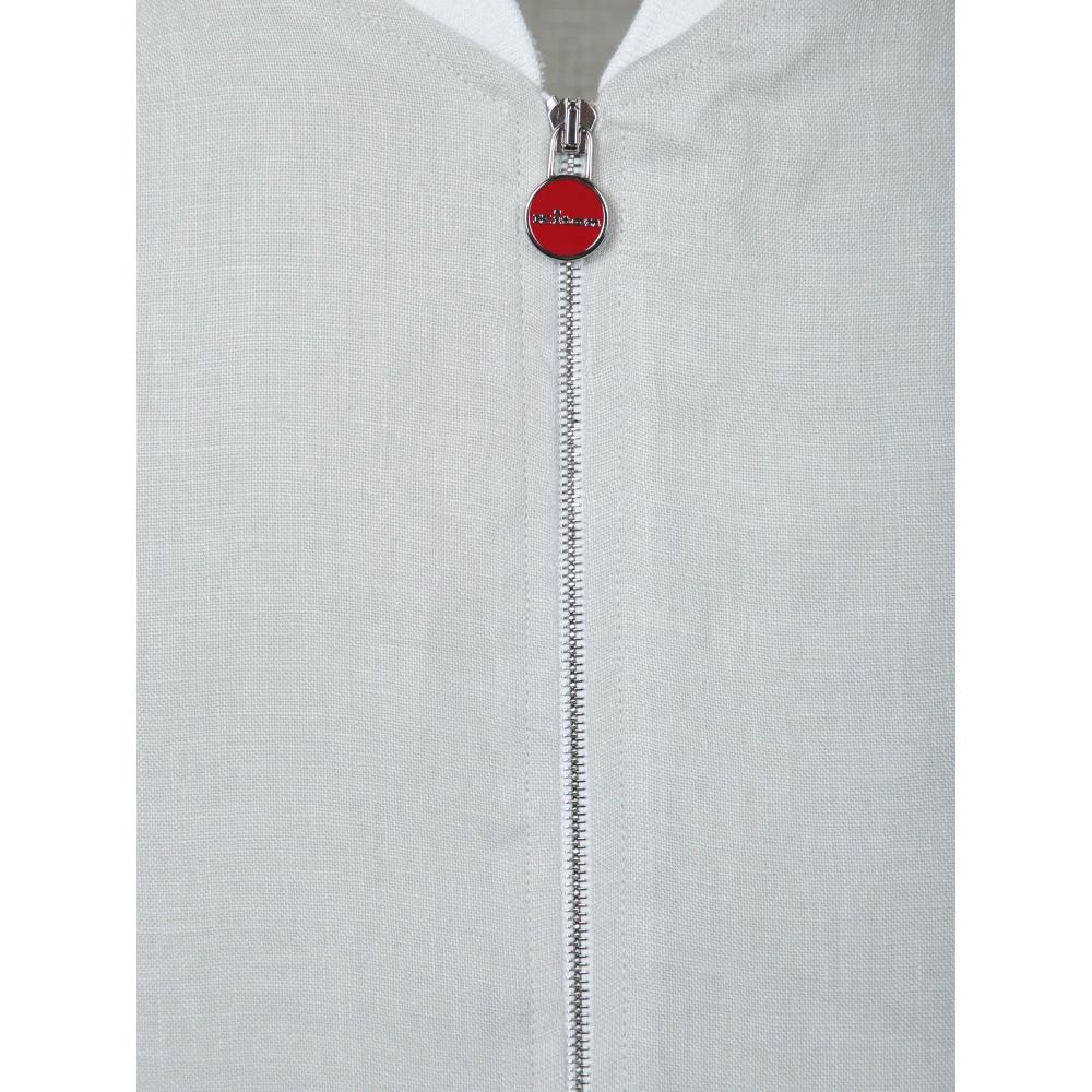 Kiton Witte Jas voor Mannen White Heren