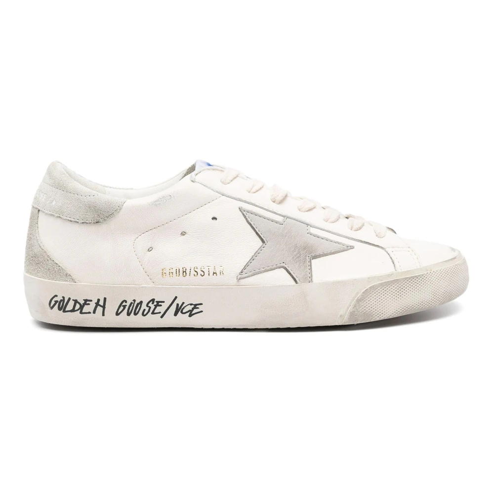 Golden Goose Nabuk Star Suede Casual Sneakers Vit White, Herr