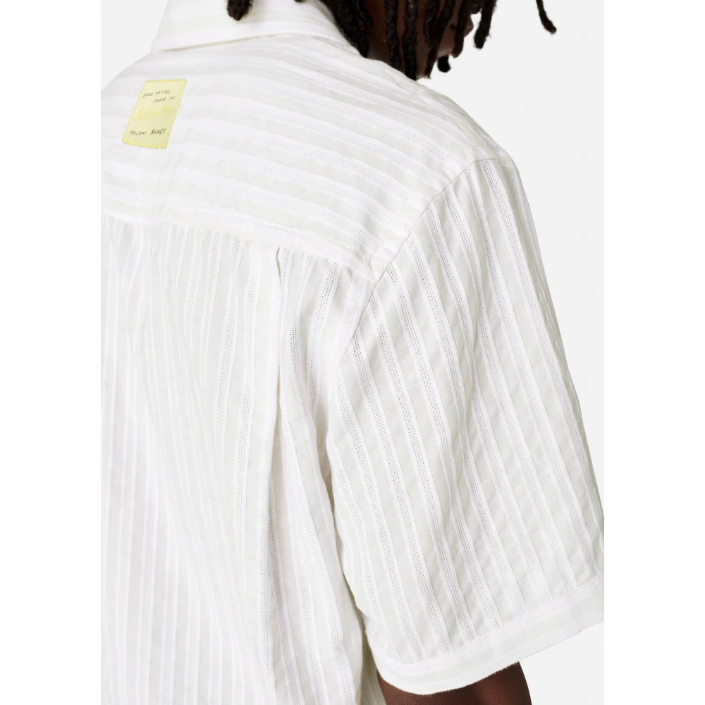Axel Arigato Lido Gestreept Shirt Beige Heren
