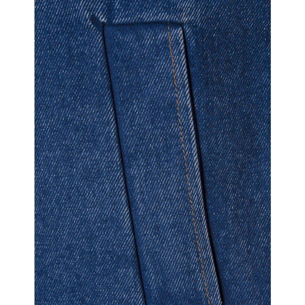 Marni Blauwe Denim Jas Cocoon Stijl Blue Dames