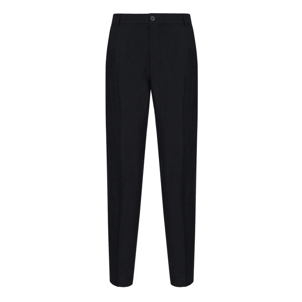 Armani Exchange Men's Blue Deep Navy Chino Trousers - Slim-Fit Trousers - W28 - Trousers