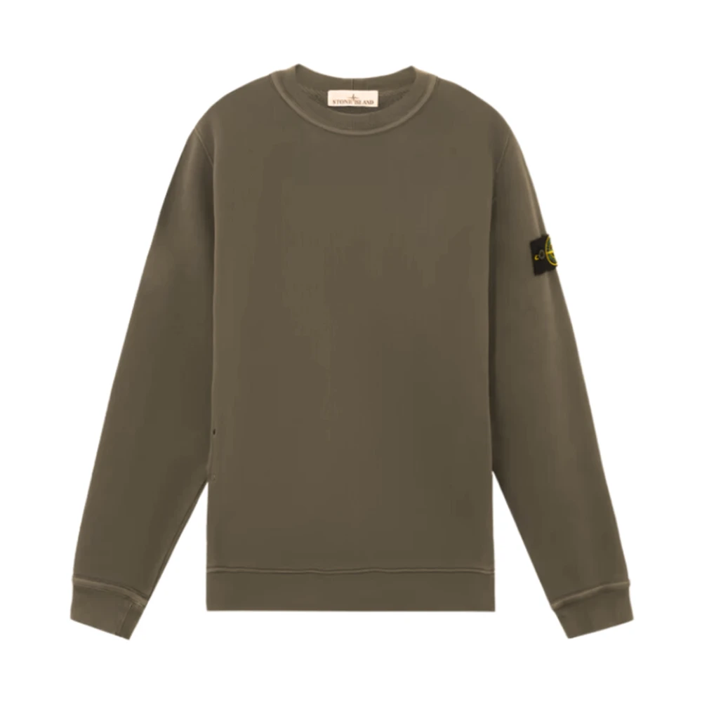 Stone Island Diagonal Fleece 'Old' Effect Sweater Brown Heren