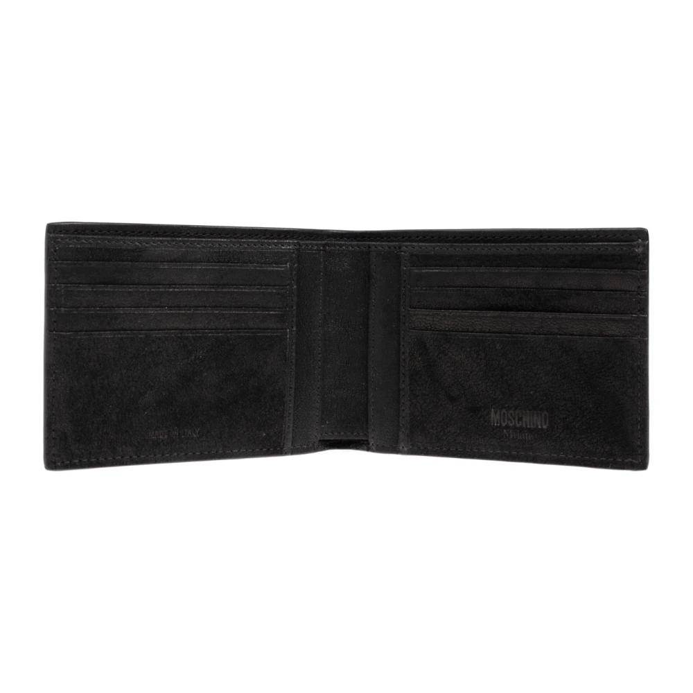 Moschino Portemonnee met logo Black Heren